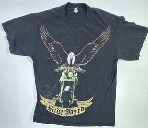 Vintage Eagle Ride Hard Hemd Herren Größe L schwarz - Bild 1 von 4