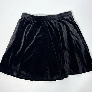 Hot Topic Falda de Terciopelo Para Mujer M Negra Mini Gótica Vampiro Punk Y2K Grunge Patinador - Imagen 1 de 7