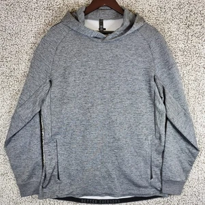 Lululemon Textured Tech Hoodie Mens Large Gray Pullover Athletic Activewear - Picture 1 of 11