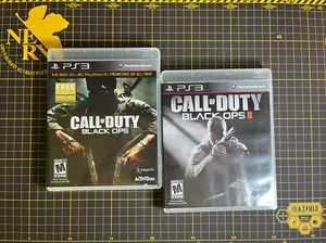 Lot 2 Call Of Duty: Black Ops I 1 & II 2 PS3 PlayStation 3 Complete Clean Disc - Picture 1 of 5