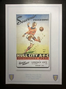 1946-47 Hull City v Lincoln City Division 3 (North) Programme PRINT - Picture 1 of 1