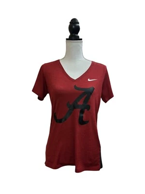 Alabama Crimson Tide Tee Shirt Small Red Swoosh Logo Nike NCAA Football Sports - Image 1 of 3