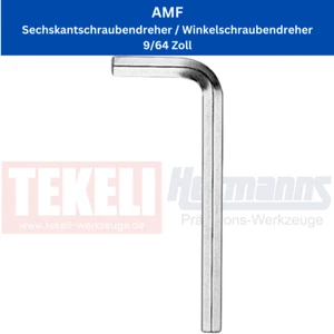 AMF Sechskantschraubendreher / Winkelschraubendreher 9/64 Zoll - Picture 1 of 1
