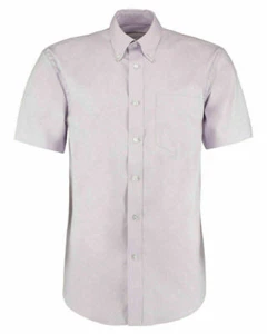 Lilac Kustom Kit KK109 Mens Short sleeve shirt office casual work wear wedding - Picture 1 of 1