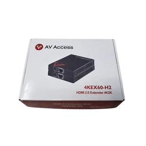 AV Access 4KEX60-H2 HDMI Extender 4K@60Hz HDR Over CAT6 – New Open Box - Picture 1 of 8