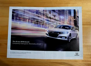 Original Print 2 Seiten Anzeige Honda Accord 2018! - Bild 1 von 1