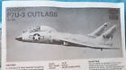 Testors Fujimi Vought F7U-3 Cutlass Model Airplane Kit 1:72 345 BAG KIT No Box