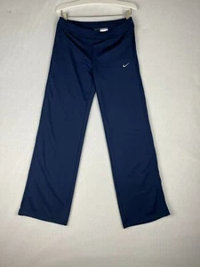 Nike Dri-Fit Pants Girls XL Running Track Stretch Drawstring Elastic Waist Blue - Picture 1 of 12