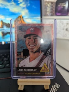 2022 Topps Chrome Platinum Toile Cream/Rose Gold Lars Nootbaar RC /75 Cardinals - Picture 1 of 2