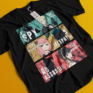 Spy X Family T-Shirt Anya Tshirt Loid Yor Forger Shirt Bond Sylvia Tee Damian - Picture 1 of 6