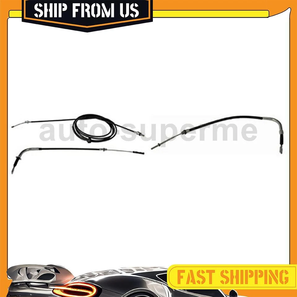 3x Parking Brake Cable Front Rear Kit For 2000-2003 Pontiac Grand Prix 3.1L - Image 1 of 4