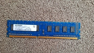 1 GB DDR3-RAM 240-pin 1Rx8  PC3-8500U non-ECC   'Elpida EBJ10UE8BDF0-AE-F' - Image 1 of 4