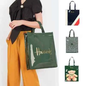 Women PVC Waterproof Shopping Storage Harrods London Shoulder Bag Handbags HOT - Picture 1 of 33