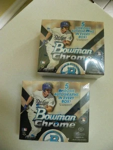 2015 Bowman Chrome HTA JUMBO Baseball 2 box lot - factory sealed from fresh case - Picture 1 of 6