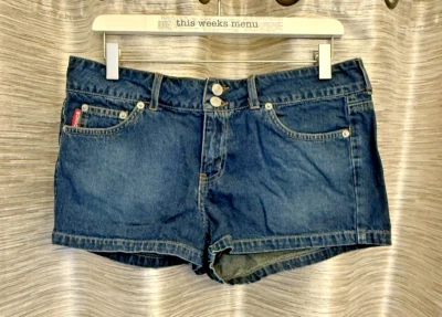 Pantalones Cortos Vintage Y2K Bongo 100% Algodón Denim, Talla 11 Jr's Foto 1 de 4