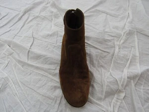 Gianvito Rossi Womens Brown Lindon Suede Flat Ankle Boots Size 36 - Picture 1 of 9