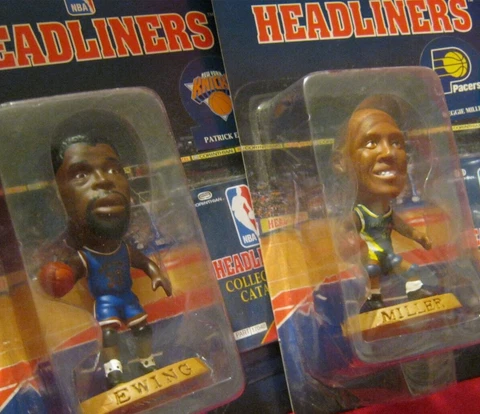 NBA players miniature figures... lifelike features...NIB...1996 Cover