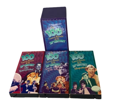 Readers Digest The 100 Funniest Moments of 20th Century VHS Video Comedy Box Set Foto 1 de 4