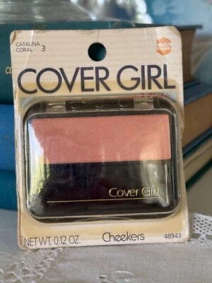 NOS Vintage Cover Girl CHEEKERS Powder Blush Catalina Coral - Image 1 of 4