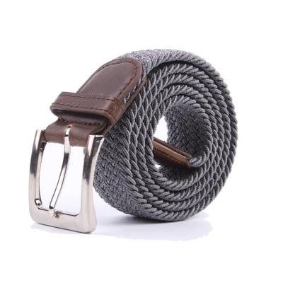 Cinturones trenzados elásticos tejidos de tela elástica de lona Foto 1 de 3