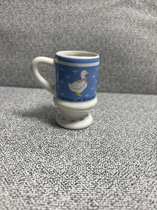 Vintage Happiness is Homemade 1987 Cottage Country Shabby Goose Toothpick Holder - Picture 1 of 5