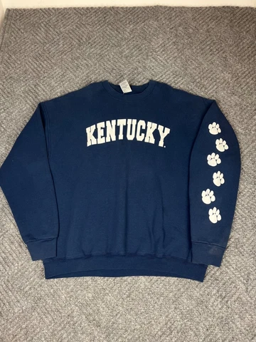 Vintage University of Kentucky Wildcats Mens 2XL Crewneck Sweatshirt Blue Cover