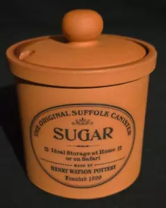 Henry Watson The Original Suffolk England Sugar (missing Spoon) 3 5/8" x 4 3/8" - Picture 1 of 8