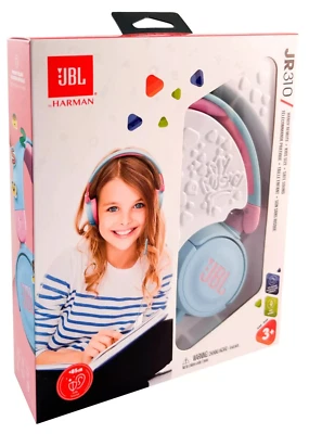 JBL JR 310 Kids Wired On-Ear Headphones With Up To 30Hr Playtime Blue Pink NIB - Image 1 of 4