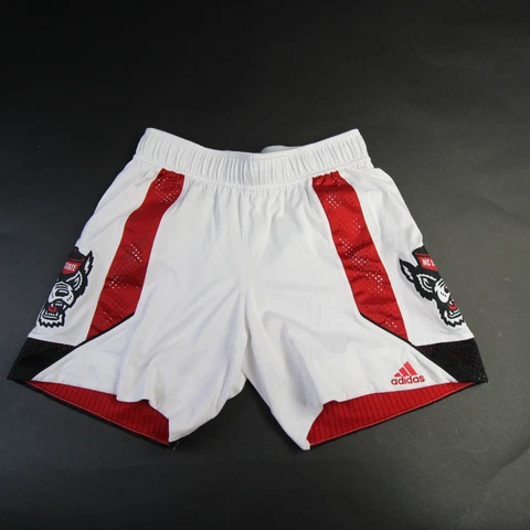 NC State Wolfpack adidas Game Shorts Women's White Used Cover