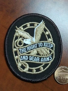 The Right to Keep and Bear Arms Aufnäher Vintage Voyager NEU Aufbügeln oder Nähen Emblem - Bild 1 von 3