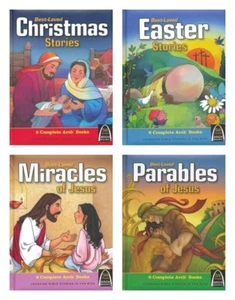 NEW Best Loved Stories Set of 4 Arch Books Easter Miracles Parables Christmas - Imagen 1 de 2