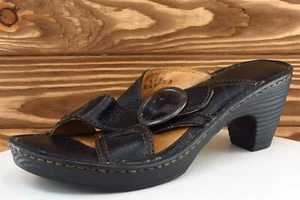 Born taglia 8 M nero punta aperta pompa pelle W3070 - Foto 1 di 8