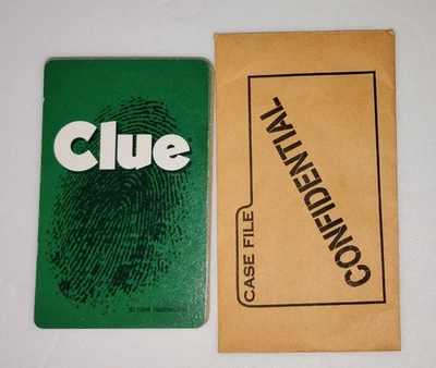 Clue 1998 替换卡全套绿色背面所有 21 张卡带信封 — 第 1/4 张图片