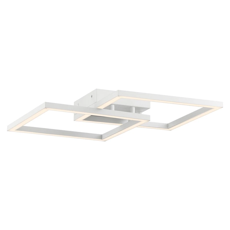 Access Lighting 63966LEDD-WH/ACR Squared Flush Mount White - Image 1 of 1