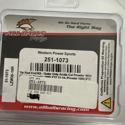 Extremo de varilla de amarre exterior All Balls 51-1073 Foto 1 de 3