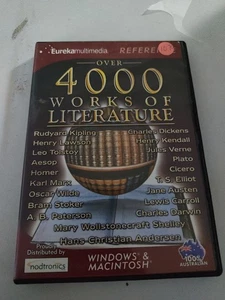 4000 Works Of Literature 🕹️PC CD ROM 🕹 FREE POST - Picture 1 of 3