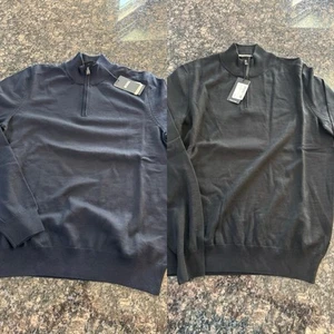 HUGO BOSS  Ebenji Pullover  Sweatshirt Quarter Zip. Pick Sz, Color  Sweater $178 - Picture 1 of 8