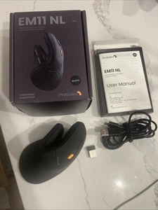 ProtoArc Ergonomic Vertical Mouse, EM11 NL Bluetooth Mouse Wireless - Used NM - Picture 1 of 5