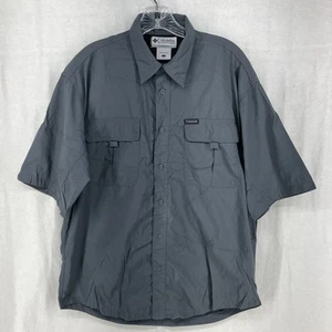 Camisa Columbia Titanium Para Hombre Talla Grande Ventilada Manga Corta Gris - Imagen 1 de 12