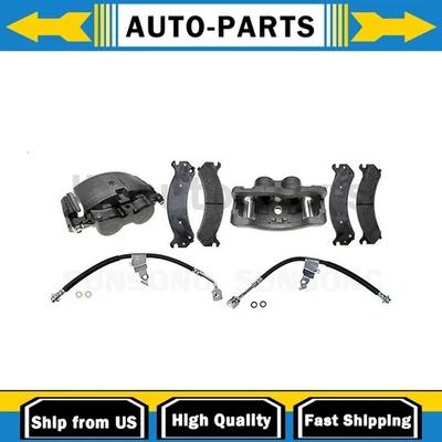 Front Brake Caliper with Hoses Driver Passenger Side Fits Cadillac DTS - Изображение 1 из 4