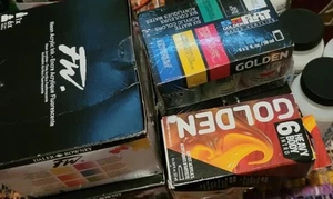 Lot Of Sealed Golden And Daler-Rowny Art Supplies - Picture 1 of 13