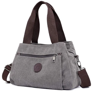 Hobo Handtaschen Canvas Umhängetaschen für Damen, mehrere Fächer Beuteltasche Handtasche M... - Bild 1 von 8