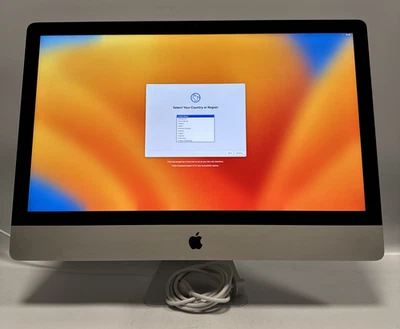 iMac 27" 2017 Retina 5K A1419 - i7-7700K 4.2GHz - RX 580 - 16GB RAM 512GB SSD - Image 1 of 4