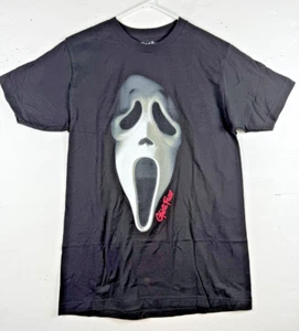 Talla M (Juventud) - Camiseta Retrato Gráfico Cara Fantasma Negra Halloween - Imagen 1 de 7
