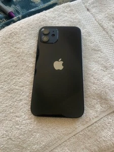 Carcasa Trasera Apple iPhone 12 Carcasa Cristal Carcasa Negro (A) - Imagen 1 de 3