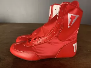 NEW Title Boxing Speed-Flex Encore Mid-Length Boxing Shoes Red Mens Size 8 - Picture 1 of 9