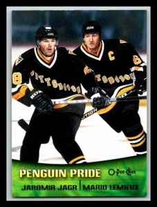 2000-01 O-Pee-Chee Combos #TC10 Jaromir Jagr/Mario Lemieux - Picture 1 of 2