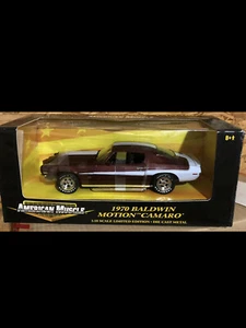 1970 Camaro Black Cherry 1:18 Ertl American Muscle 32516 - Picture 1 of 3