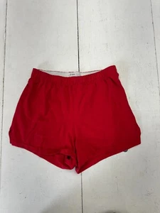 Soffe Red Elastic Waist Cotton Sleep Shorts Girls Size Small - Picture 1 of 5