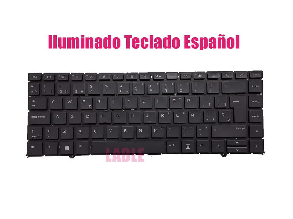 西班牙语背光键盘适用于惠普 ZBOOK STUDIO G5 移动工作站 — 第 1/1 张图片